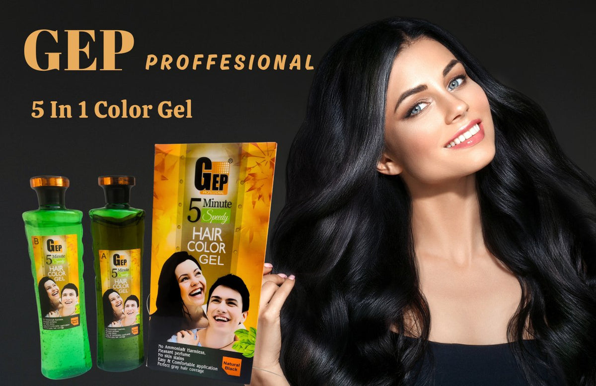 GEP PROFESSIONAL 5 MIN SPEEDY HAIR COLOR GEL 2 BOTTLE 1000 ML