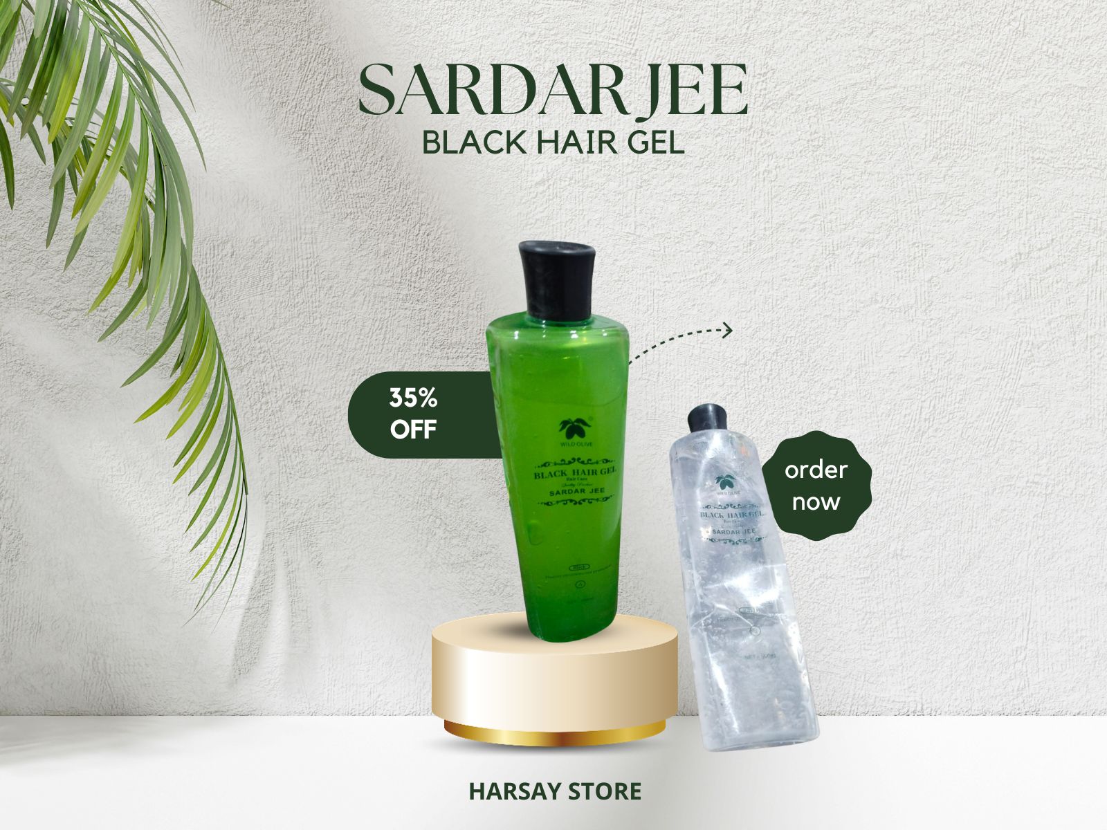 SARDAR JEE EASY 5 MINS BLACK HAIR GEL FOR MEN AND WOMEN+ OIL 2 BOTTLES 1000 ML